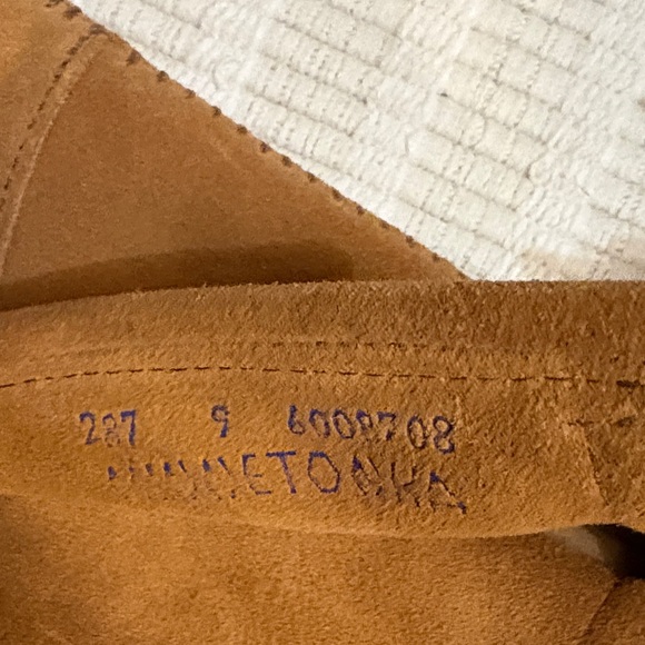 Minnetonka Brown Fringe Moccasins - Picture 3 of 3